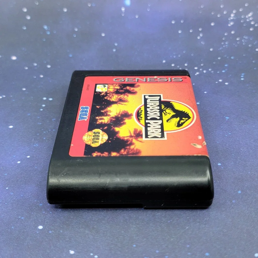 Jurassic Park Sega Genesis Video Game Cartridge 16-Bit Retro 670-3431 Authentic